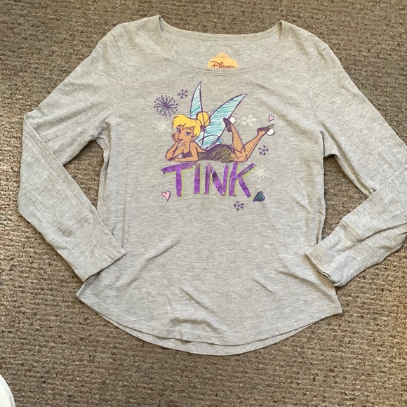 Tinkerbell Ribbed Knit Long Sleeve Top - Picture 1 of 3